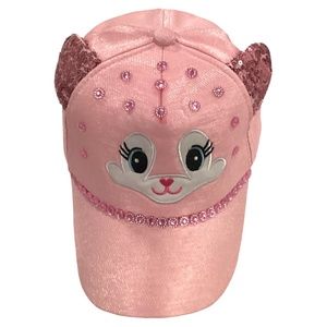 Baseball hat cat eye embroidery